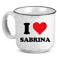 I Heart Sabrina First Name I Love Personalized Stuff 15oz Campfire Ceramic Mug