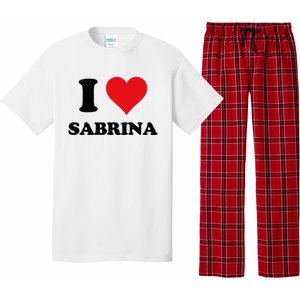 I Heart Sabrina First Name I Love Personalized Stuff Pajama Set