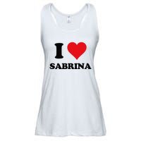 I Heart Sabrina First Name I Love Personalized Stuff Ladies Essential Flowy Tank