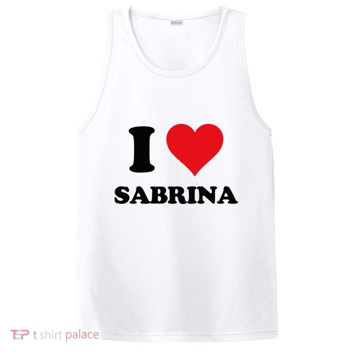 I Heart Sabrina First Name I Love Personalized Stuff PosiCharge Competitor Tank