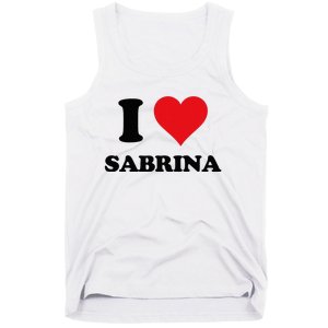 I Heart Sabrina First Name I Love Personalized Stuff Tank Top