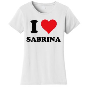 I Heart Sabrina First Name I Love Personalized Stuff Women's T-Shirt