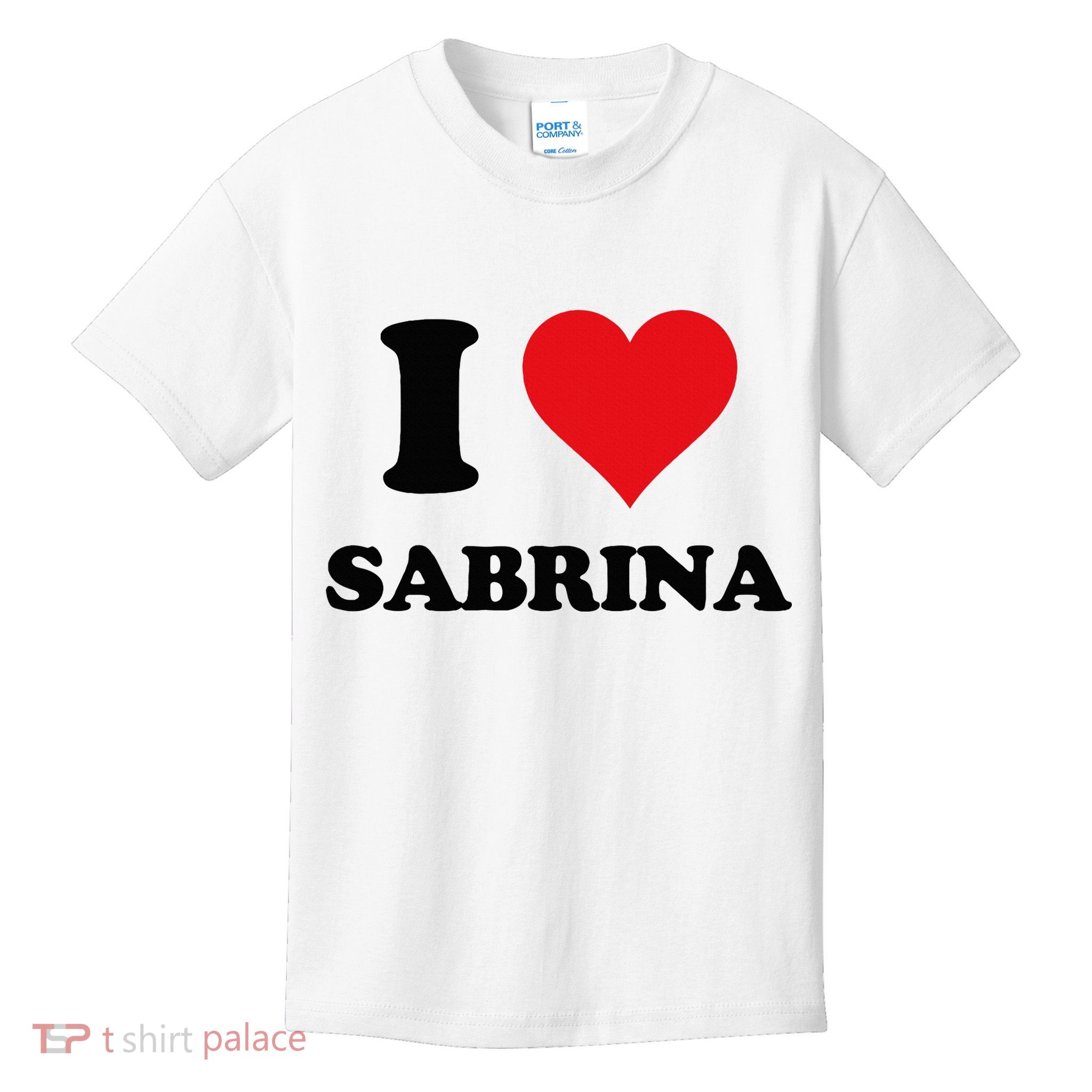 I Heart Sabrina First Name I Love Personalized Stuff Kids T-Shirt