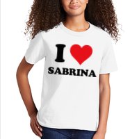 I Heart Sabrina First Name I Love Personalized Stuff Kids T-Shirt