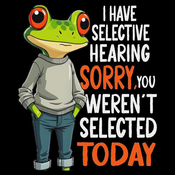 I Have Selective Hearing Funny Sarcastic Frog Daily Commute Backpack
