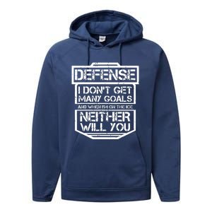 Ice Hockey Shirts Funny Sport Lover Tee Performance Fleece Hoodie