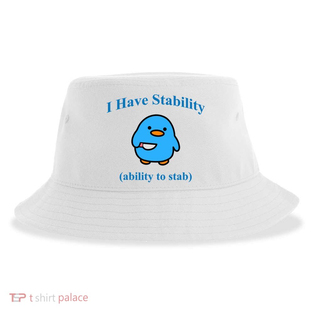 I Have Stability Ability To Stab Sustainable Bucket Hat