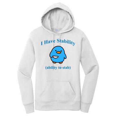I Have Stability Ability To Stab Women's Pullover Hoodie