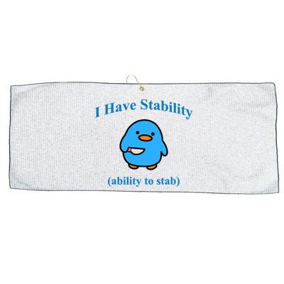 I Have Stability Ability To Stab Large Microfiber Waffle Golf Towel