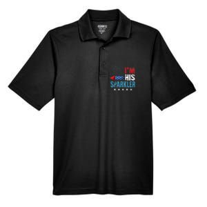 I'm His Sparkler His And Her 4th Of July Matching Couples Men's Origin Performance Pique Polo