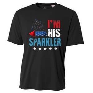 I'm His Sparkler His And Her 4th Of July Matching Couples Cooling Performance Crew T-Shirt