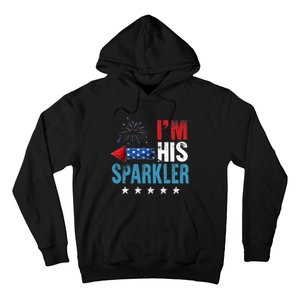 I'm His Sparkler His And Her 4th Of July Matching Couples Hoodie