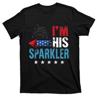 I'm His Sparkler His And Her 4th Of July Matching Couples T-Shirt