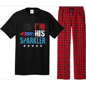 I'm His Sparkler His And Her 4th Of July Matching Couples Pajama Set