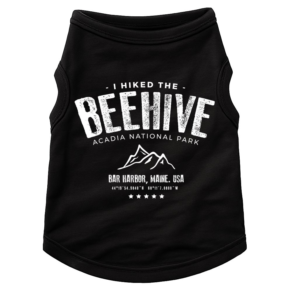 I Hiked The Beehive Trail Acadia National Park Gift Doggie Tank