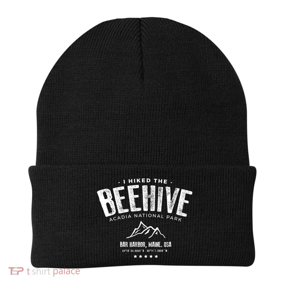 I Hiked The Beehive Trail Acadia National Park Gift Beanie