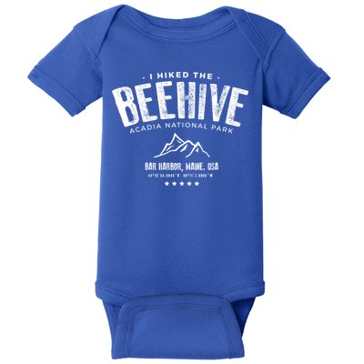 I Hiked The Beehive Trail Acadia National Park Gift Baby Bodysuit