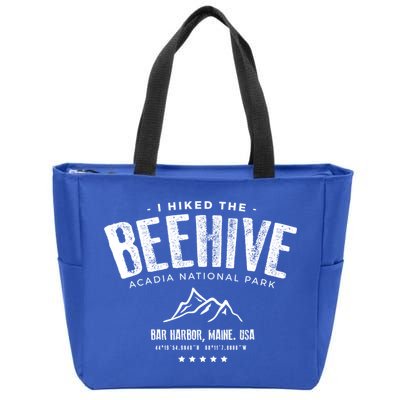 I Hiked The Beehive Trail Acadia National Park Gift Zip Tote Bag