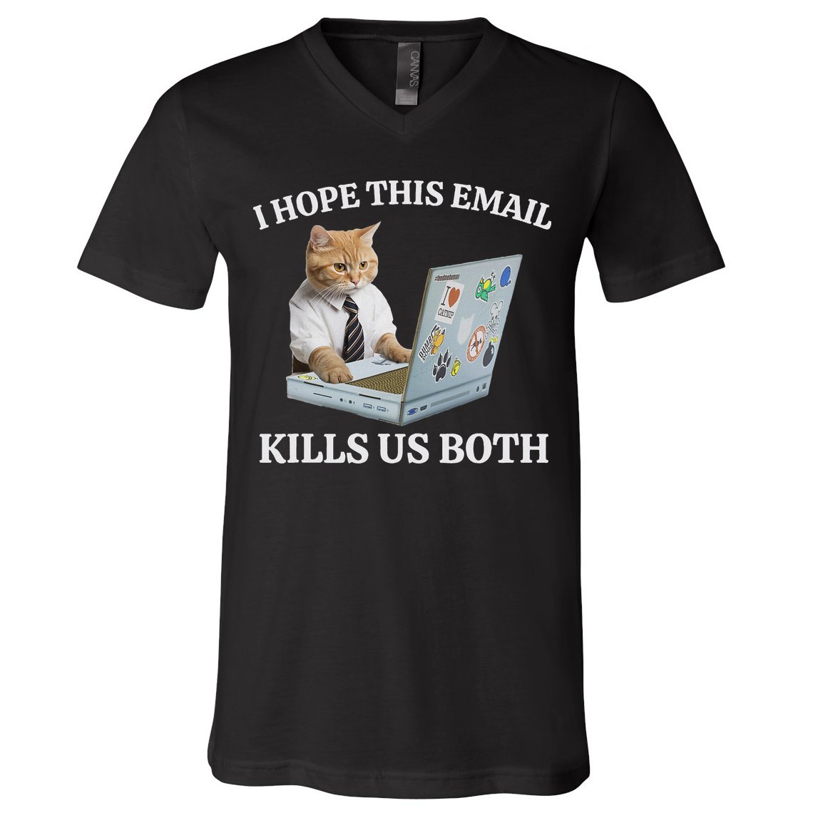 I Hope This Email Kills Us Both V-Neck T-Shirt