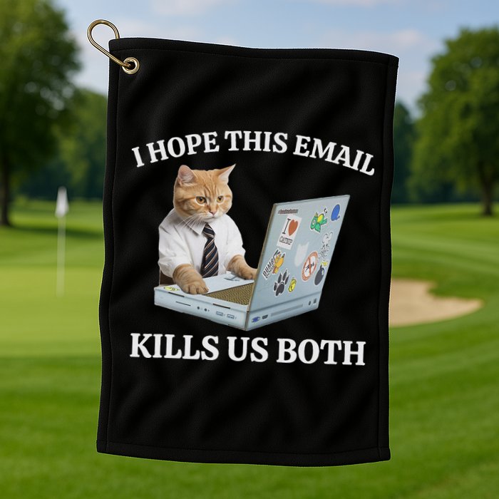 I Hope This Email Kills Us Both Golf Towel