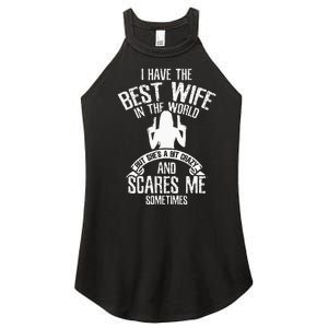 I Have The Best Wife Humor Women's Perfect Tri Rocker Tank