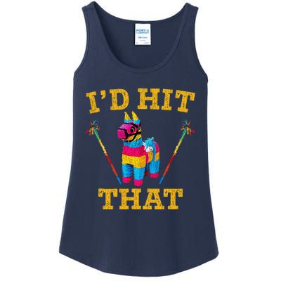 I'd Hit That Pinata Funny Cinco De Mayo Ladies Essential Tank