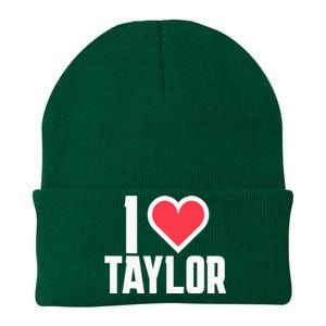 I Heart Taylor Love Design Knit Cap Winter Beanie