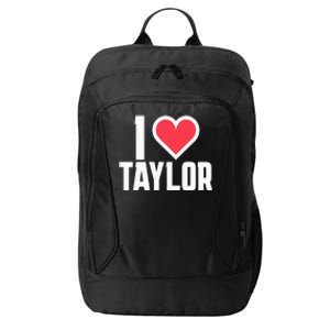 I Heart Taylor Love Design City Backpack