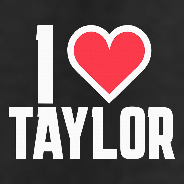 I Heart Taylor Love Design Adult Drive Performance Visor