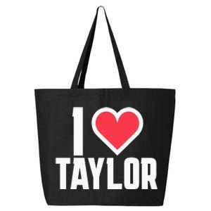 I Heart Taylor Love Design 25L Jumbo Tote