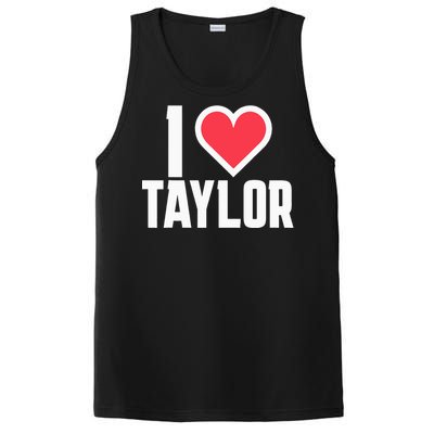 I Heart Taylor Love Design PosiCharge Competitor Tank