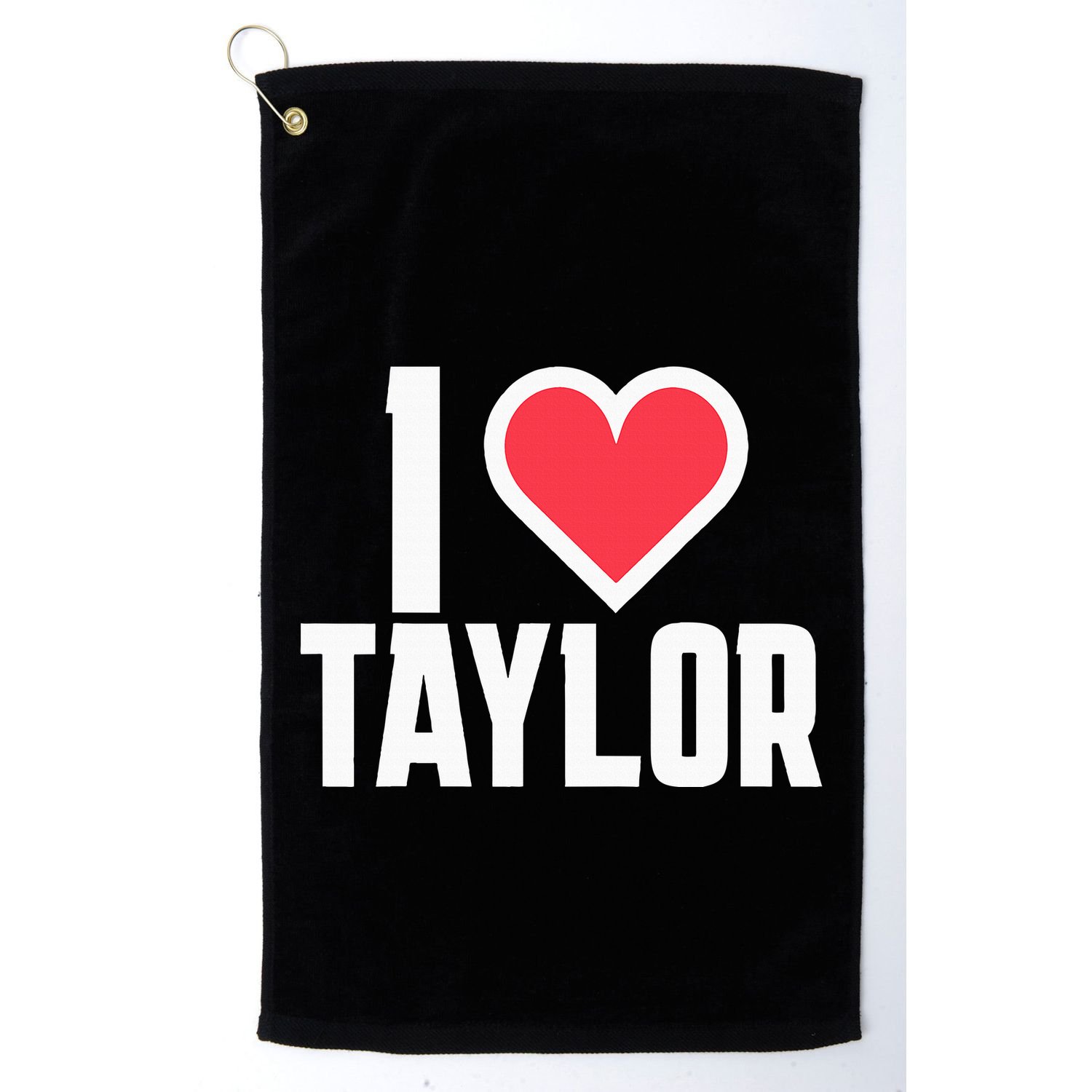 I Heart Taylor Love Design Golf Towel