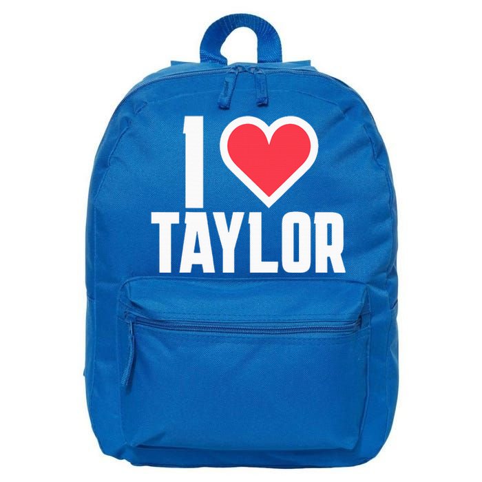 I Heart Taylor Love Design 16 in Basic Backpack