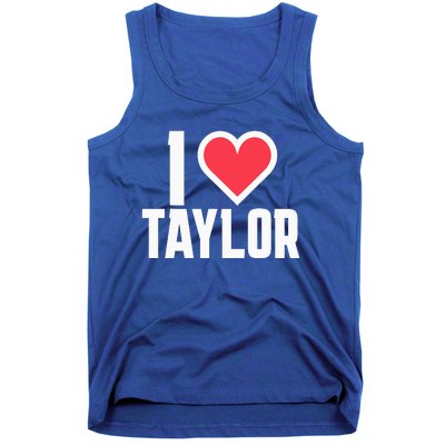 I Heart Taylor Love Design Tank Top