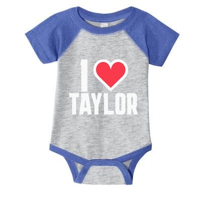 I Heart Taylor Love Design Infant Baby Jersey Bodysuit