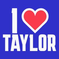 I Heart Taylor Love Design Zip Tote Bag