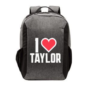 I Heart Taylor Love Design Vector Backpack