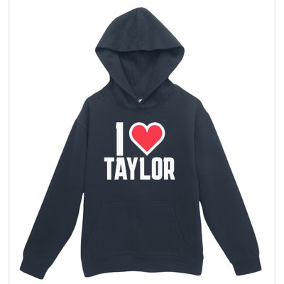 I Heart Taylor Love Design Urban Pullover Hoodie