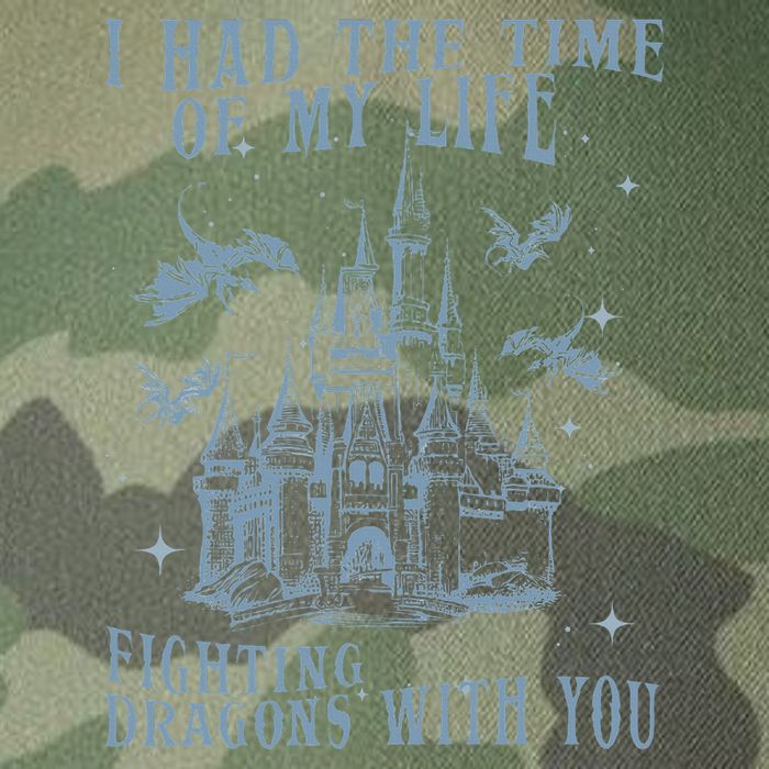 I Had The Time Of My Life Fighting Dragons With You Mythical Legacy Tie Dye Trucker Hat