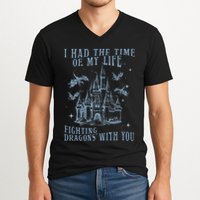I Had The Time Of My Life Fighting Dragons With You Mythical V-Neck T-Shirt