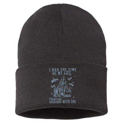 I Had The Time Of My Life Fighting Dragons With You Mythical Sustainable Knit Beanie