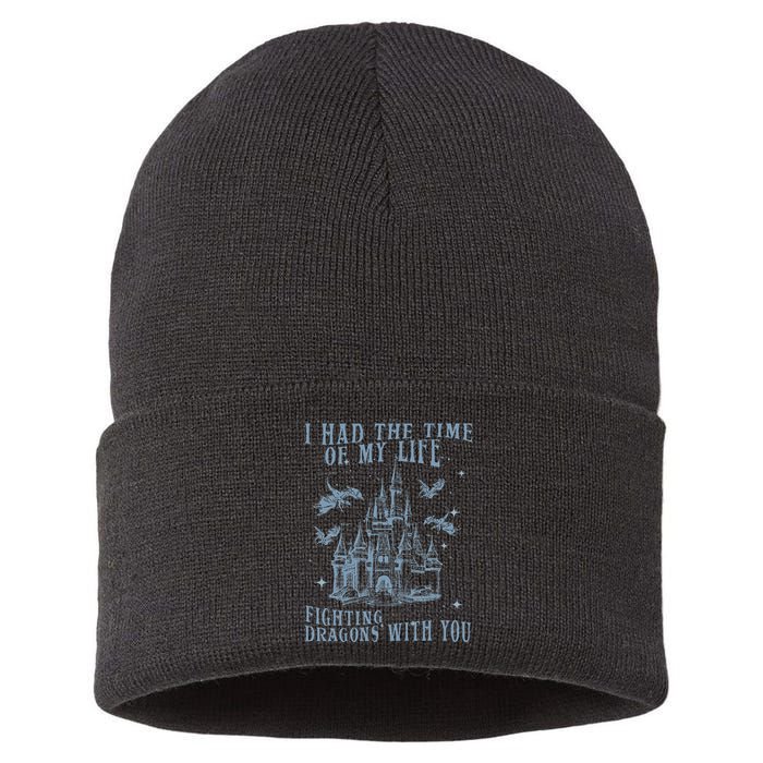 I Had The Time Of My Life Fighting Dragons With You Mythical Sustainable Knit Beanie