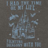 I Had The Time Of My Life Fighting Dragons With You Mythical Cotton Canvas Backpack