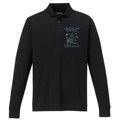 I Had The Time Of My Life Fighting Dragons With You Mythical Performance Long Sleeve Polo