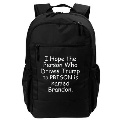 I Hope The Person Who Drives Trump To Prison Is Named Brandon Backpack