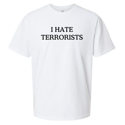 I Hate Terrorists Sueded Cloud Jersey T-Shirt