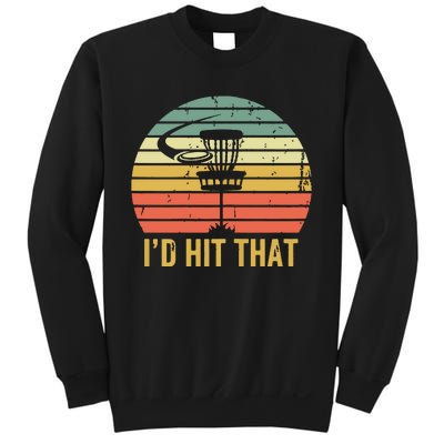 I'd Hit That Funny Disc Golf Vintage Frisbee Disc Sport Sweatshirt