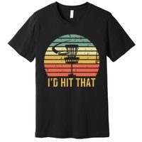 I'd Hit That Funny Disc Golf Vintage Frisbee Disc Sport Premium T-Shirt