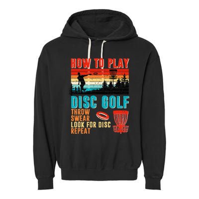 I'd Hit That Funny Disc Golf Vintage Frisbee Disc Sport Garment-Dyed Fleece Hoodie