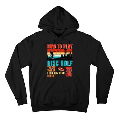 I'd Hit That Funny Disc Golf Vintage Frisbee Disc Sport Hoodie